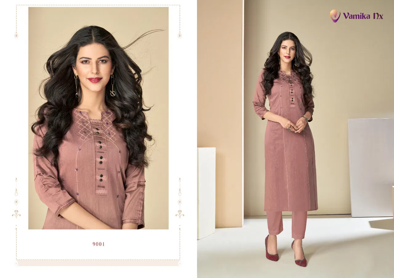 Vamika Nx Ashmi Fancy Party Wear Viscos Stylish Designer Kurti Collection